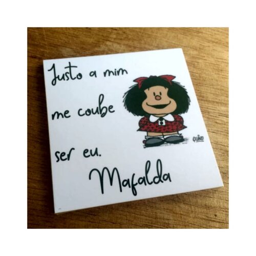 Porta copo/ímã decorativo Mafalda