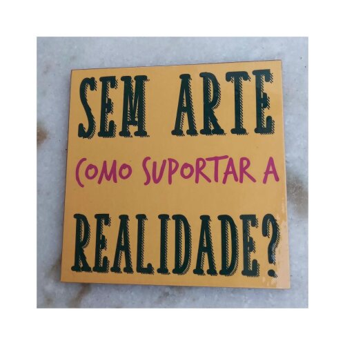 Porta copo/ímã decorativo Sem arte