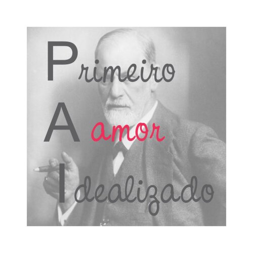 Porta copo/ ímã decorativo Pai idealizado Freud