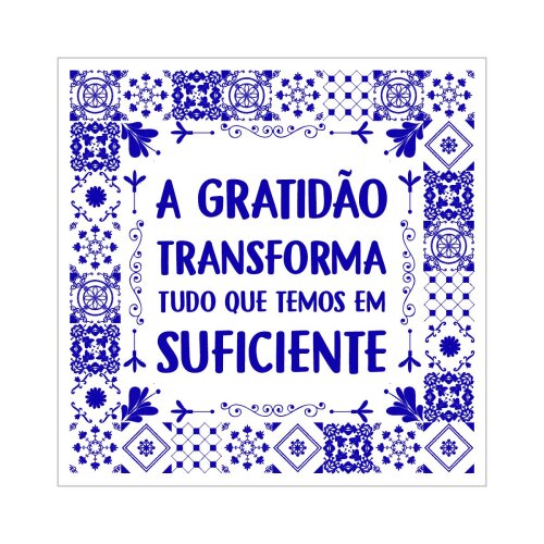 Porta copo/ ímã decorativo Gratidão transforma