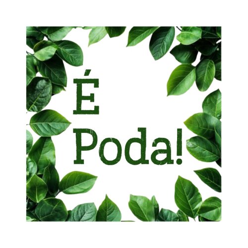 Porta copo/ ímã decorativo É poda!