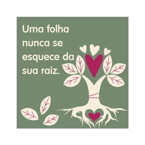 Porta copo/ ímã decorativo Folhas e raízes