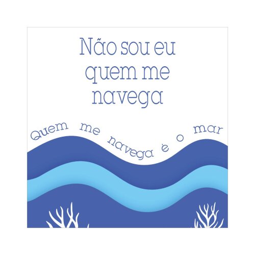 Porta copo/ ímã decorativo Não sou eu quem me navega