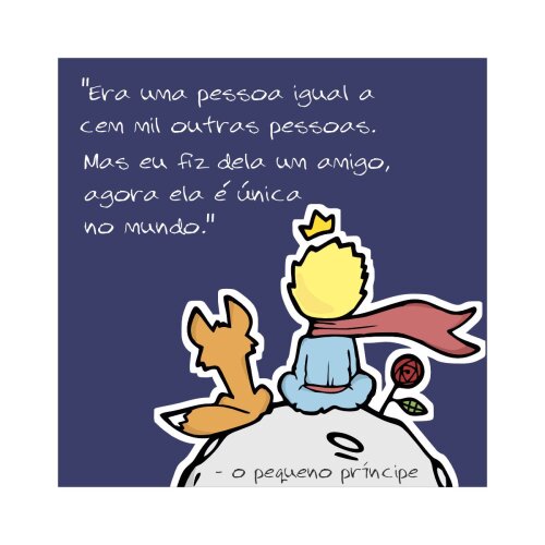 Porta copo/ ímã decorativo Pequeno príncipe amigo 1