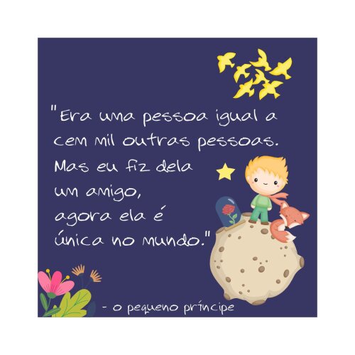 Porta copo/ ímã decorativo Pequeno príncipe amigo 2