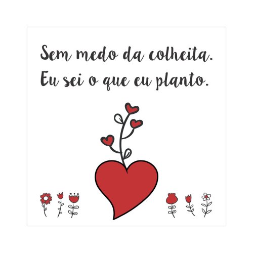 Porta copo/ ímã decorativo Sem medo da colheita