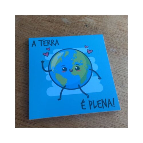 Porta copo/ímã decorativo Terra plena