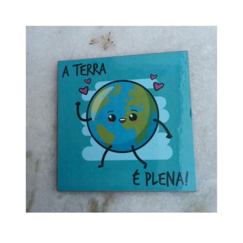 Porta copo/ímã decorativo Terra plena