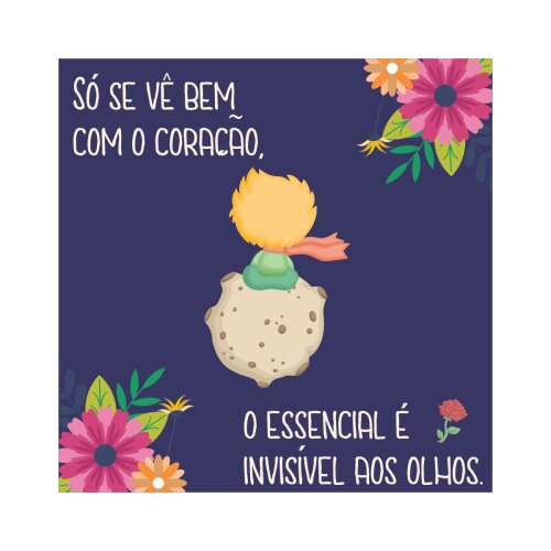 Porta copo/ímã decorativo Pequeno Príncipe Essencial