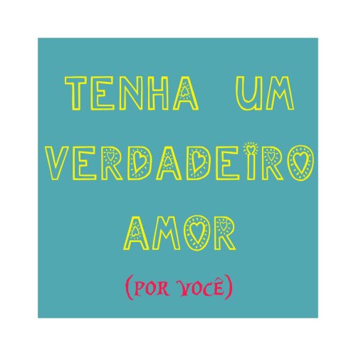 Porta copo/ímã decorativo Verdadeiro amor