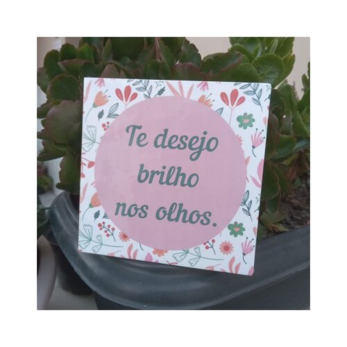 Porta copo/ ímã decorativo Brilho nos olhos