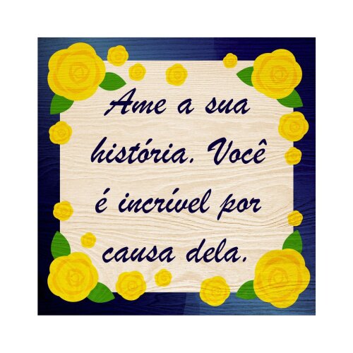 Porta copo/ímã decorativo Ame a sua história