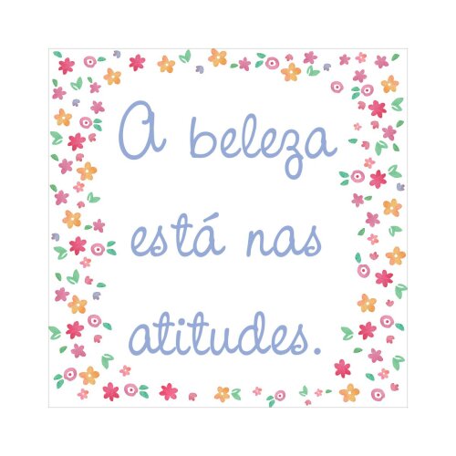 Porta copo/ímã decorativo Beleza/ Atitudes