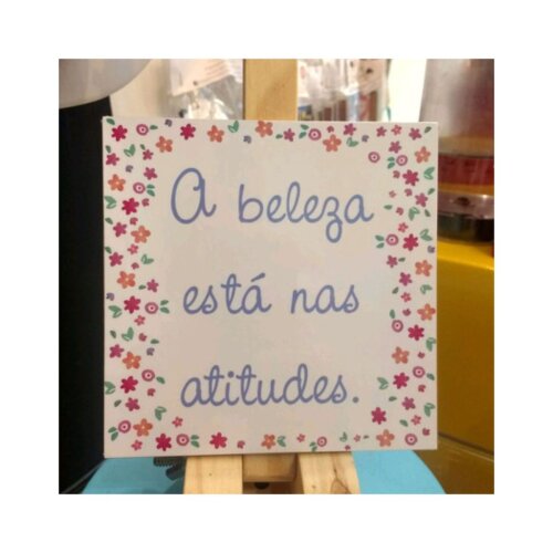 Porta copo/ímã decorativo Beleza/ Atitudes
