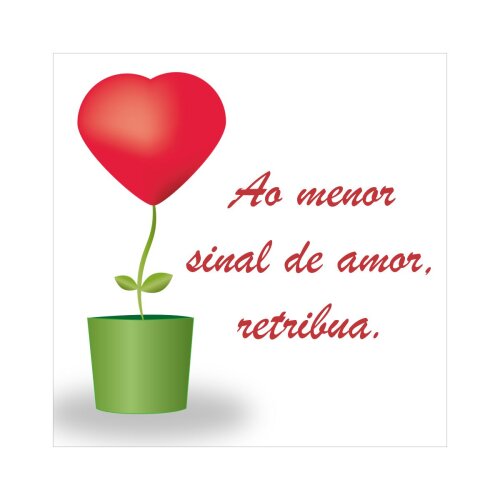 Porta copo/ímã decorativo Sinal de Amor