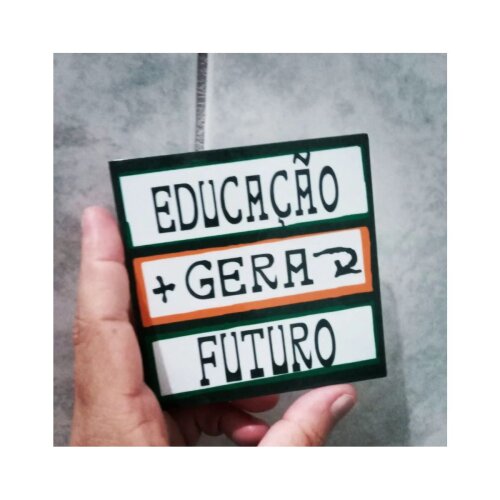 Porta copo/ ímã decorativo Educação