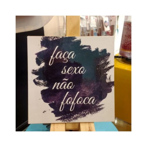 Porta copo/ ímã decorativo Faça Sexo Não Fofoca