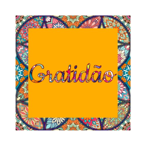 Porta copo/ ímã decorativo Gratidão