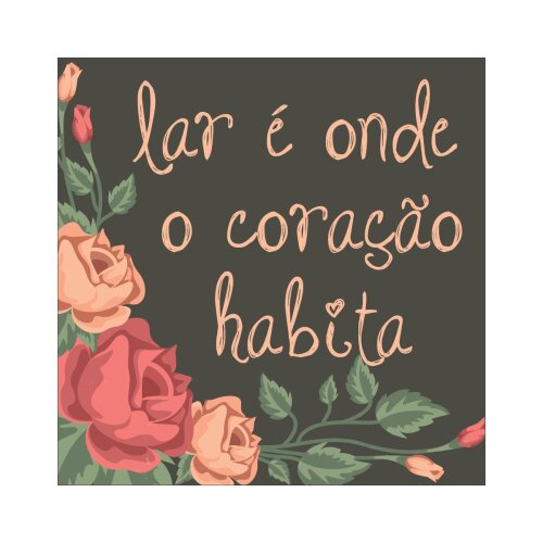 Porta copo/ ímã decorativo Lar É Onde
