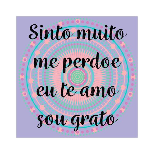 Porta copo/ ímã decorativo Oponopono