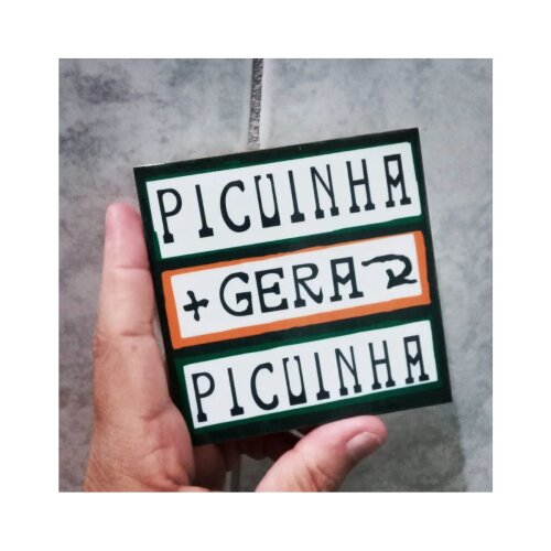 Porta copo/ ímã decorativo Picuinha