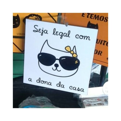 Porta copo/ ímã decorativo Seja Legal com a Dona da Casa Laço