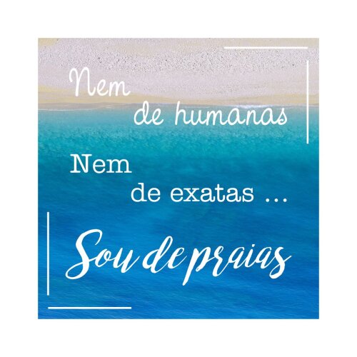 Porta copo/ ímã decorativo Sou de praias