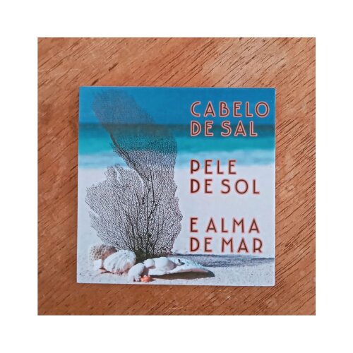 Porta copo/ ímã decorativo Alma de mar