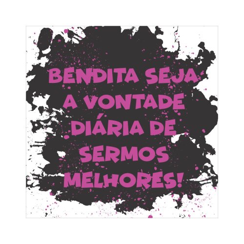 Porta copo/ ímã decorativo Bendita seja