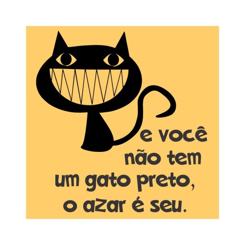Porta copo/ ímã decorativo Gato preto