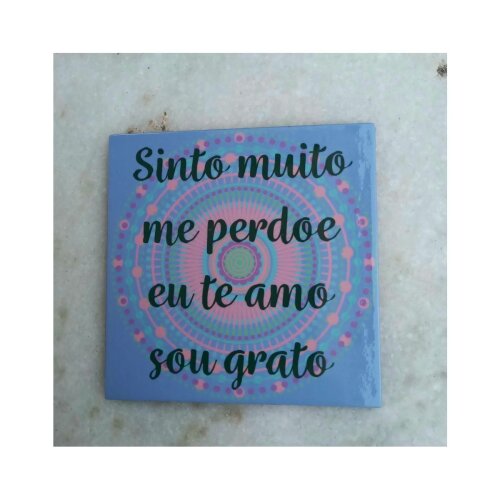 Porta copo/ ímã decorativo Oponopono
