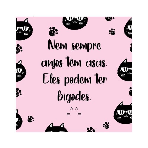 Porta copo/ ímã decorativo Anjos e bigodes