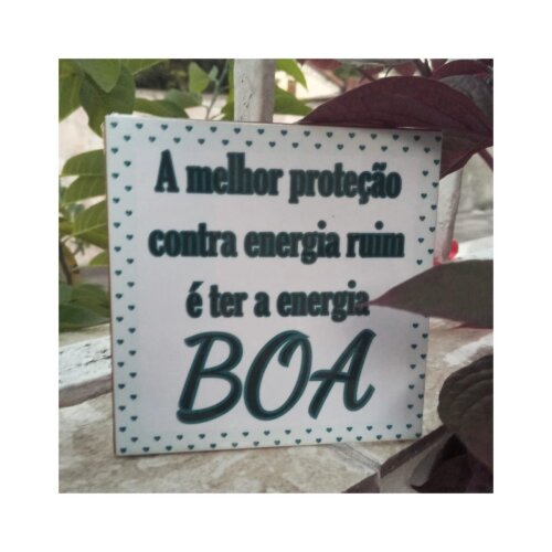 Porta copo/ ímã decorativo Energia boa