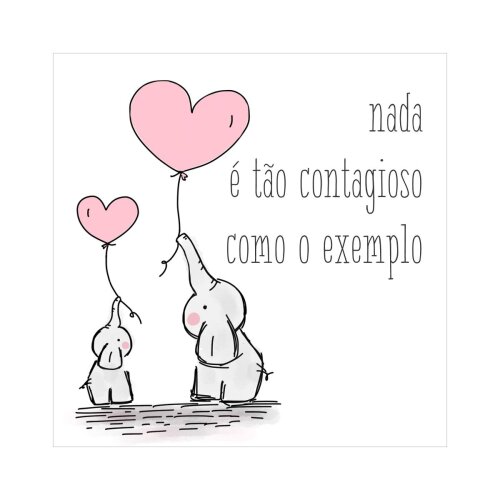 Porta copo/ ímã decorativo Exemplo contagioso