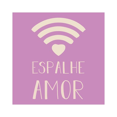 Porta copo/ ímã decorativo Espalhe amor