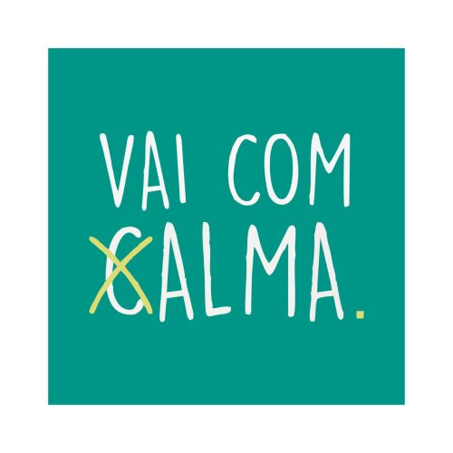Porta copo/ ímã decorativo Vai com alma