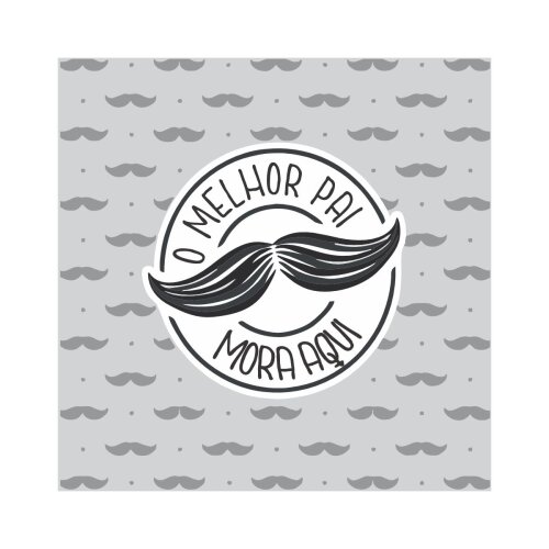 Porta copo/ ímã decorativo O melhor pai mora aqui