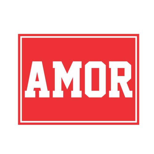 Placa decorativa 15x20 cm Amor