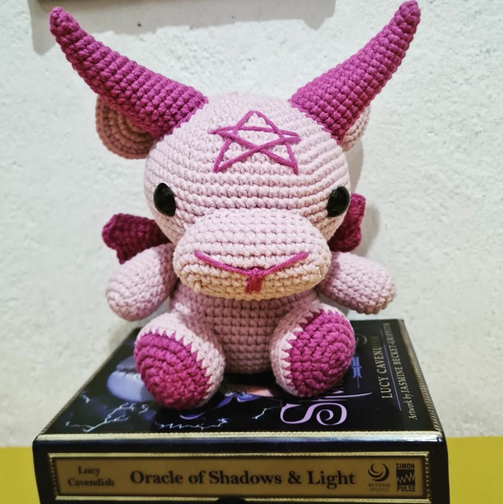 Baphomet Amigurumi Baphominho Crochê Artesanal Místico Esotéri