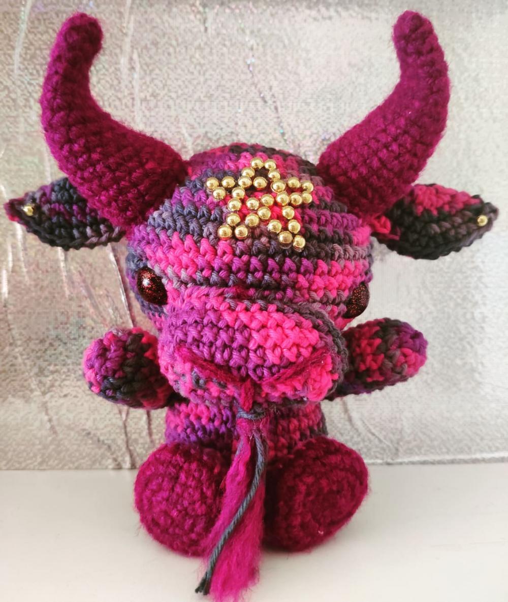 Baphomet Amigurumi Baphominho Crochê Artesanal Místico Esotéri