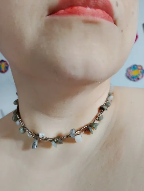 Colar Choker Labradorita