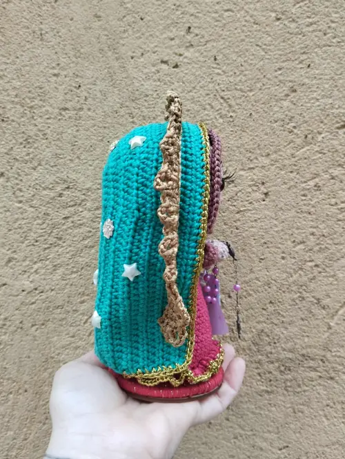 Nossa Senhora de Guadalupe em Crochê Santinha Amigurumi