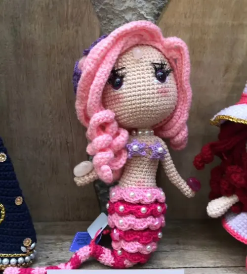 Sereia em Crochê Amigurumi Místico Esotérico
