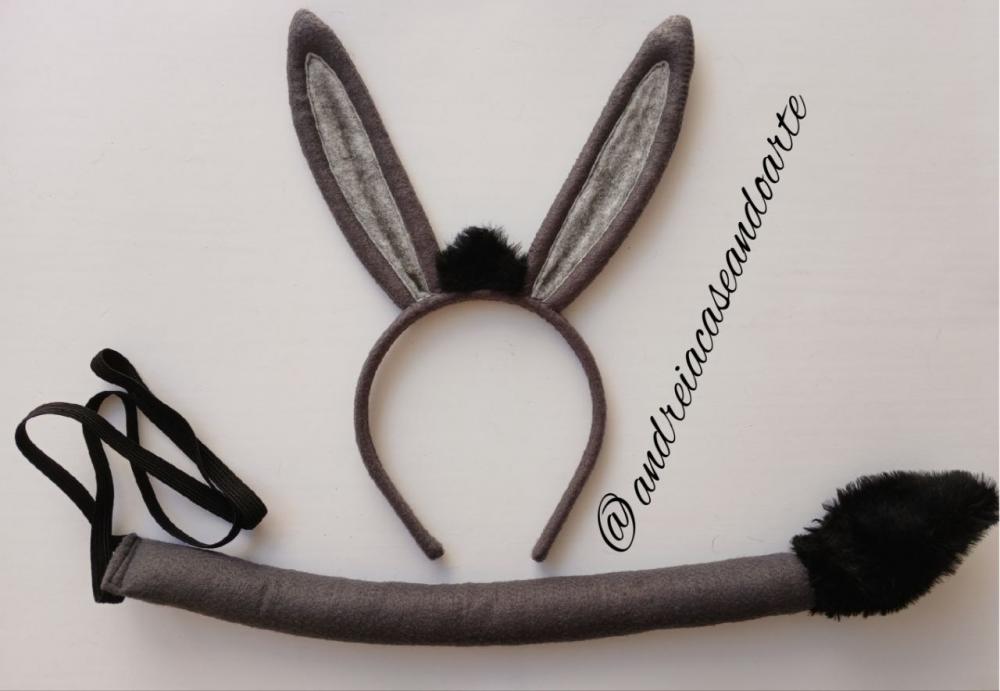 Tiara Burro e Rabo (kit)