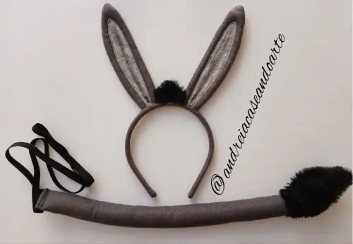 Tiara Burro e Rabo (kit)