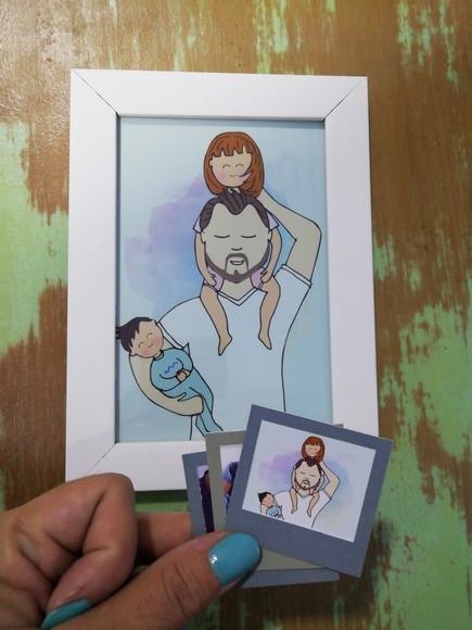 Desenho Autoral Presente Dia dos Pais - Complemente Seu Presente 