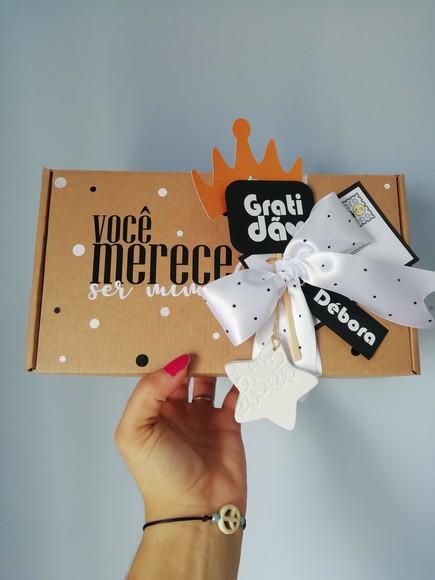 Presente Agradecimento Aniversário Branco - Kit Dose para o Cora