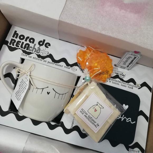 Relachá - Kit de Chá Personalizado Presente Aniverário / Grati