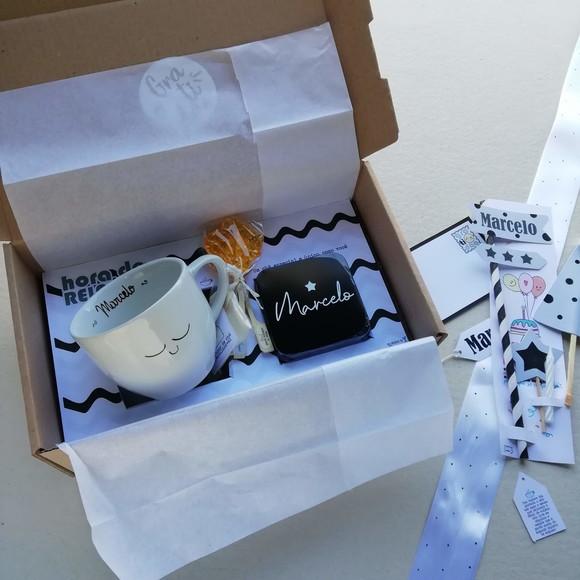 Relachá - Kit de Chá Personalizado Masculino para presente