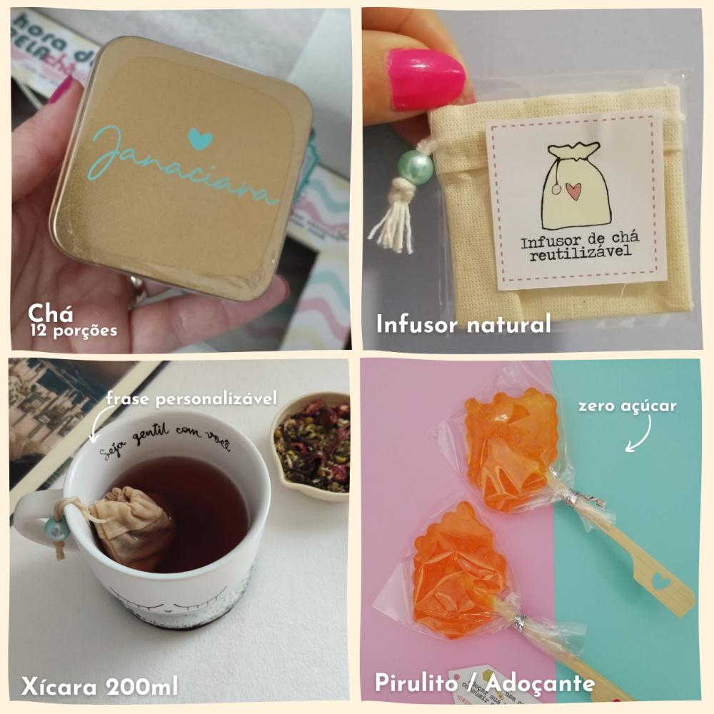 Presente de Aniversário / Agradecimento Relachá - Kit de Chá P